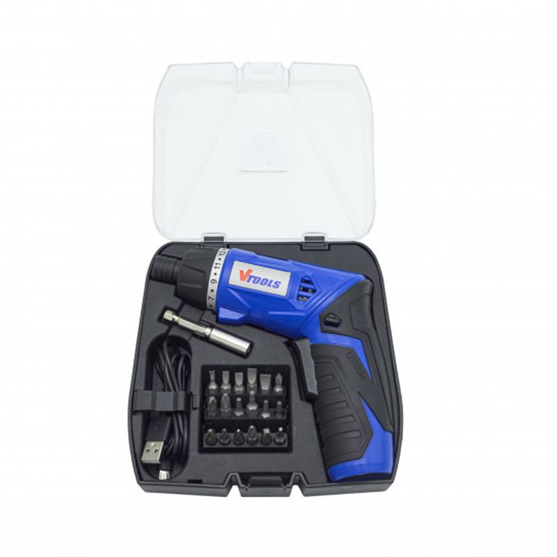 پیچ گوشتی شارژی وی تولز مدل vt1214 مجموعه 19 عددی